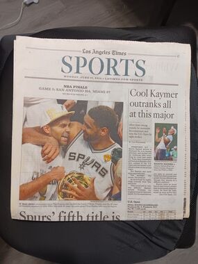 San Antonio Spurs WIN THE 2014 NBA CHAMPIONSHIP Newspaper!!!